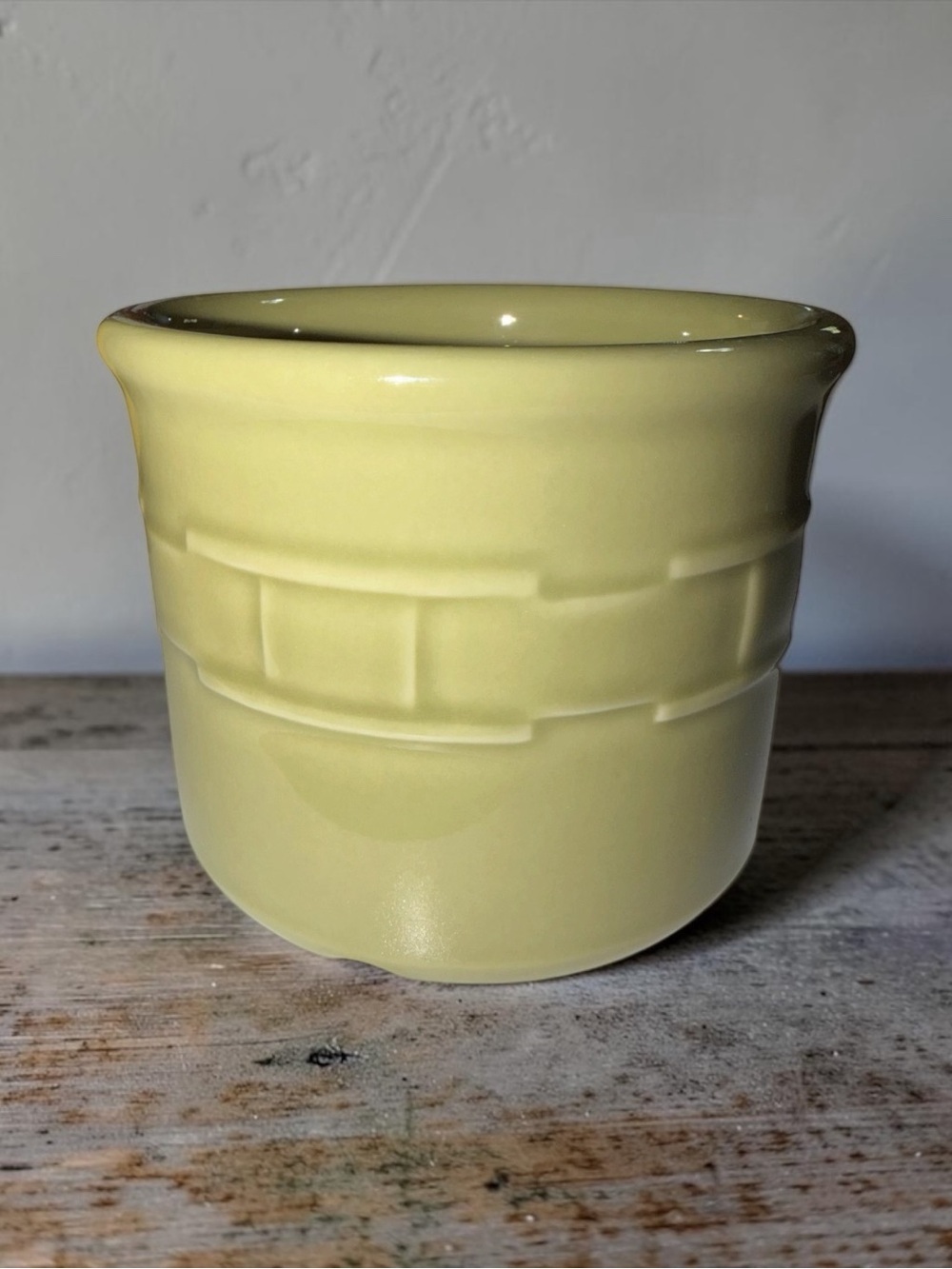 Longaberger Sage Ceramic Crock